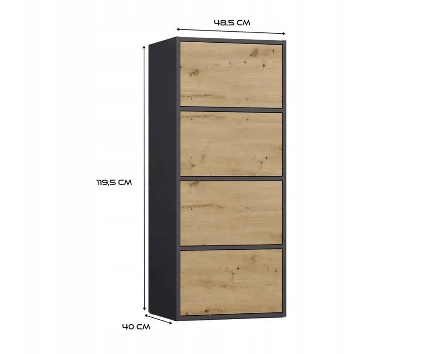 Chest of Drawers Top E Shop ALMA 4-door 500×1190×400 Photo 6