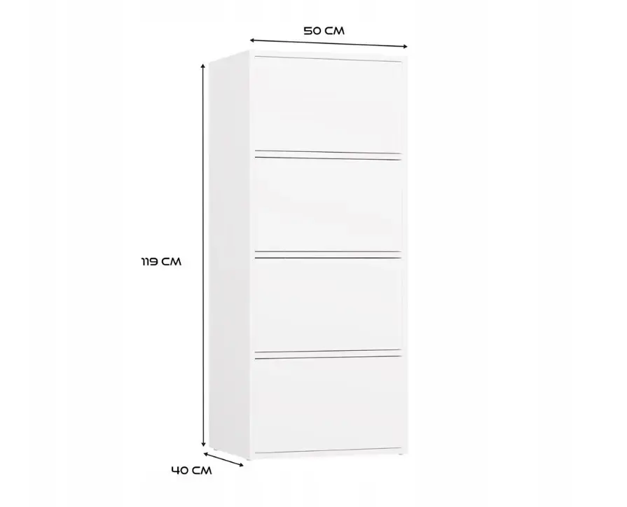 Top E Shop ALMA белый шкаф‑комод 4 двери Photo 7