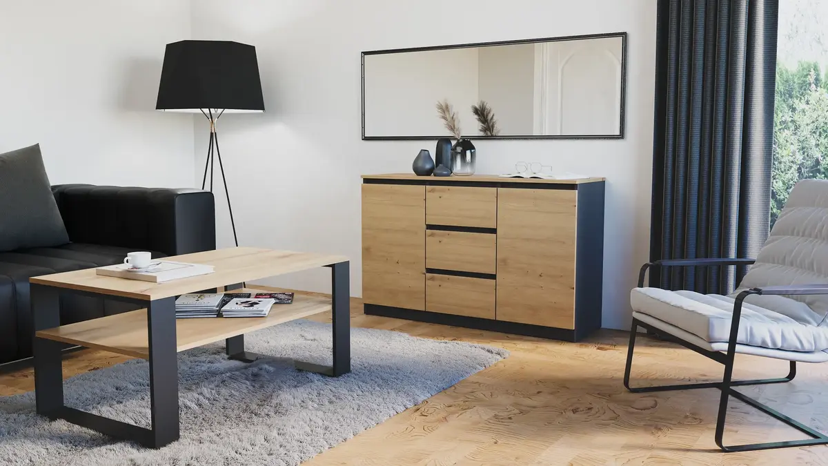 Atvilktņu skapis top e shop Topeshop 2D3S ANT/ART BA KPL Photo 4