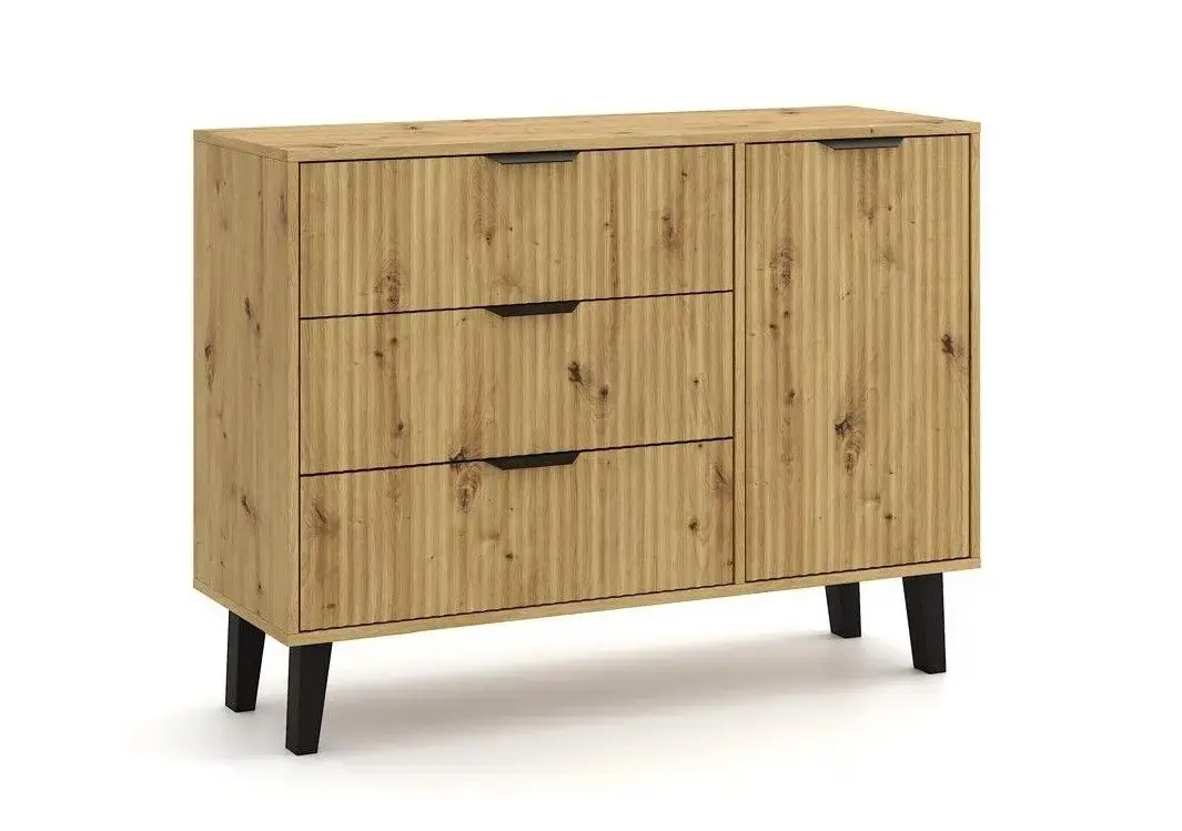 Atvilktņu skapis top e shop SCANDI 1D3S Slim Photo 5