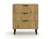 Комод top e shop SCANDI 3S SLIM OAK Photo 2