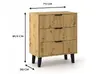 Комод top e shop SCANDI 3S SLIM OAK Photo 4