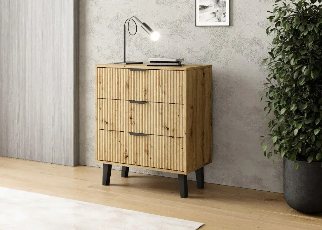 Комод top e shop SCANDI 3S SLIM OAK Photo 5