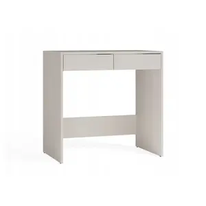 Galds top e shop MARINA 2S, skaidu plāksne 16 mm, cashmere, 810×800×500 mm, 2 atvilktnes, laminēta virsma