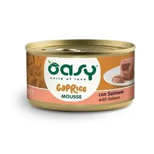 Влажный корм для кошек Oasy Caprice Mousse с лососем — 85 г