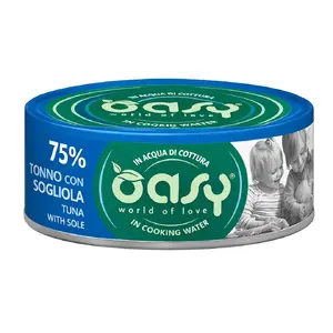 Влажный корм для кошек Oasy More Love с тунцом и камбалой, 70 г