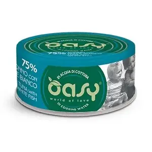 Mitrs kaķu barības Oasy More Love tuncis ar baltzivi 70 g — maisiņš