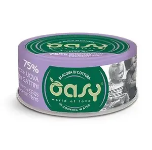 Oasy mitrais barības maisījums kaķēniem More Love — Vistas ar olām, 70 g