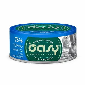 Canned Wet Cat Food Oasy More Love Tuna with Anchovies 70 g