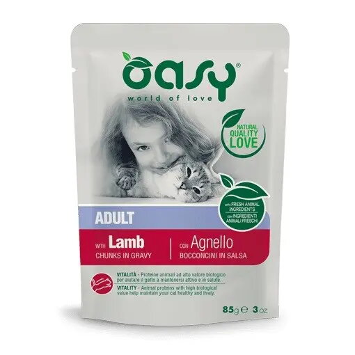 Mitrā kaķu barība Oasy Chunks in