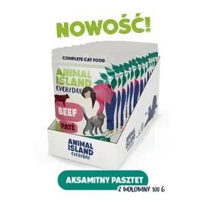 Влажный корм для кошек паучи Animal Island говядина 12 x 100 г