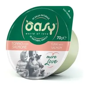 Wet Cat Food Oasy More Love Tuna with Salmon cup 70 g