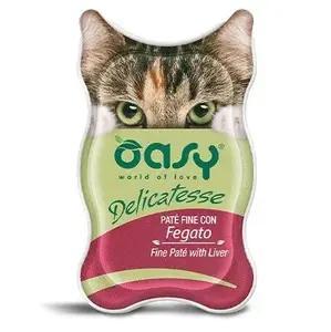 Консервы для кошек Oasy Delicatese печень 85 г