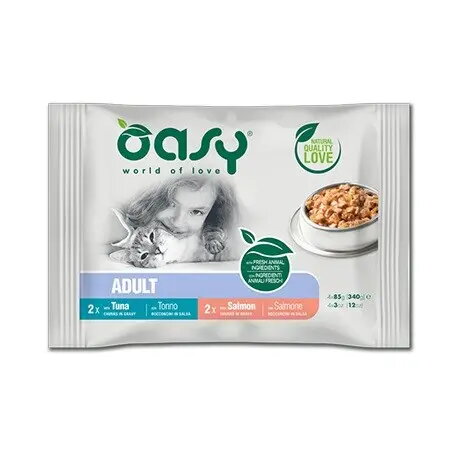 Mitrs kaķu barības Oasy Chunks in