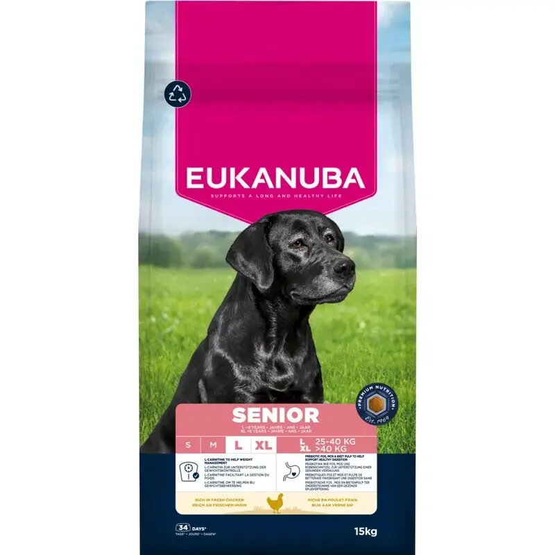 EUKANUBA Senior Large Breeds Chicken sausais