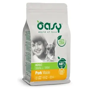 Сухой корм для собак Oasy One Animal Protein Adult Small/Mini с мясом свинины 2,5 кг