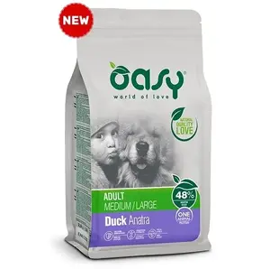 Dry Dog Food Oasy One Animal Protein Adult M/L Duck 12 kg — for medium and large breeds