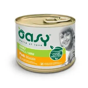 Oasy One Protein Adult Small/Mini Pork 200 г — сухой корм для взрослых собак мелких и миниатюрных пород