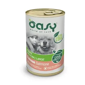 Сухой корм для собак Oasy One Protein Adult Medium/Large с лососем 400 г
