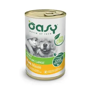 Сухой корм для собак Oasy One Protein Adult Medium/Large со свининой 400 г