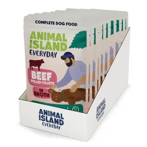 Влажный корм для собак animal island Филе говядины в бульоне 10 x 150 г