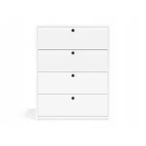Тумба для обуви top e shop LOKA, закрытая, 4 дверцы, 4 полки, белая, ДСП, 660×380×850 мм