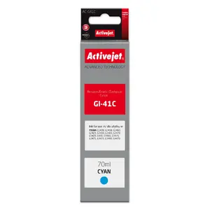 Ink bottle ActiveJet AC-G41C for Canon printers, compatible with GI-41C, 70 ml, cyan