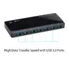 TP-Link UH720 USB 3.2 Gen 1 9-portu hubs Photo 2