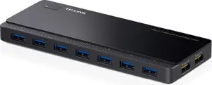 USB-концентратор TP-Link UH720 — 9 портов USB 3.2 Gen 1 (3.1 Gen 1), Micro-B хост, Type-A порты, 5000 Мбит/с, чёрный, кабель 1 м