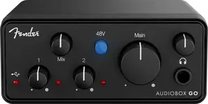Audio interfeiss Fender AudioBox Go USB-C — kompakts USB-C interfeiss ierakstīšanai
