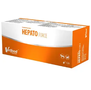 Vetfood Hepatoforce пищевая добавка для собак и кошек, поддержка печени, 120 капсул