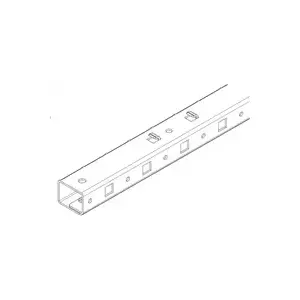 Mounting reinforcement element for vertical rails Triton RAX-VR-T42-X2 — for 42U cabinets, increases load capacity up to 1500 kg