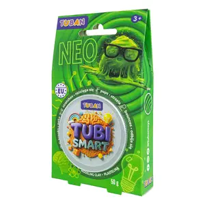 Пластилин TUBAN TUBI SMART NEO, зелёный, 50 г — детский пластилин