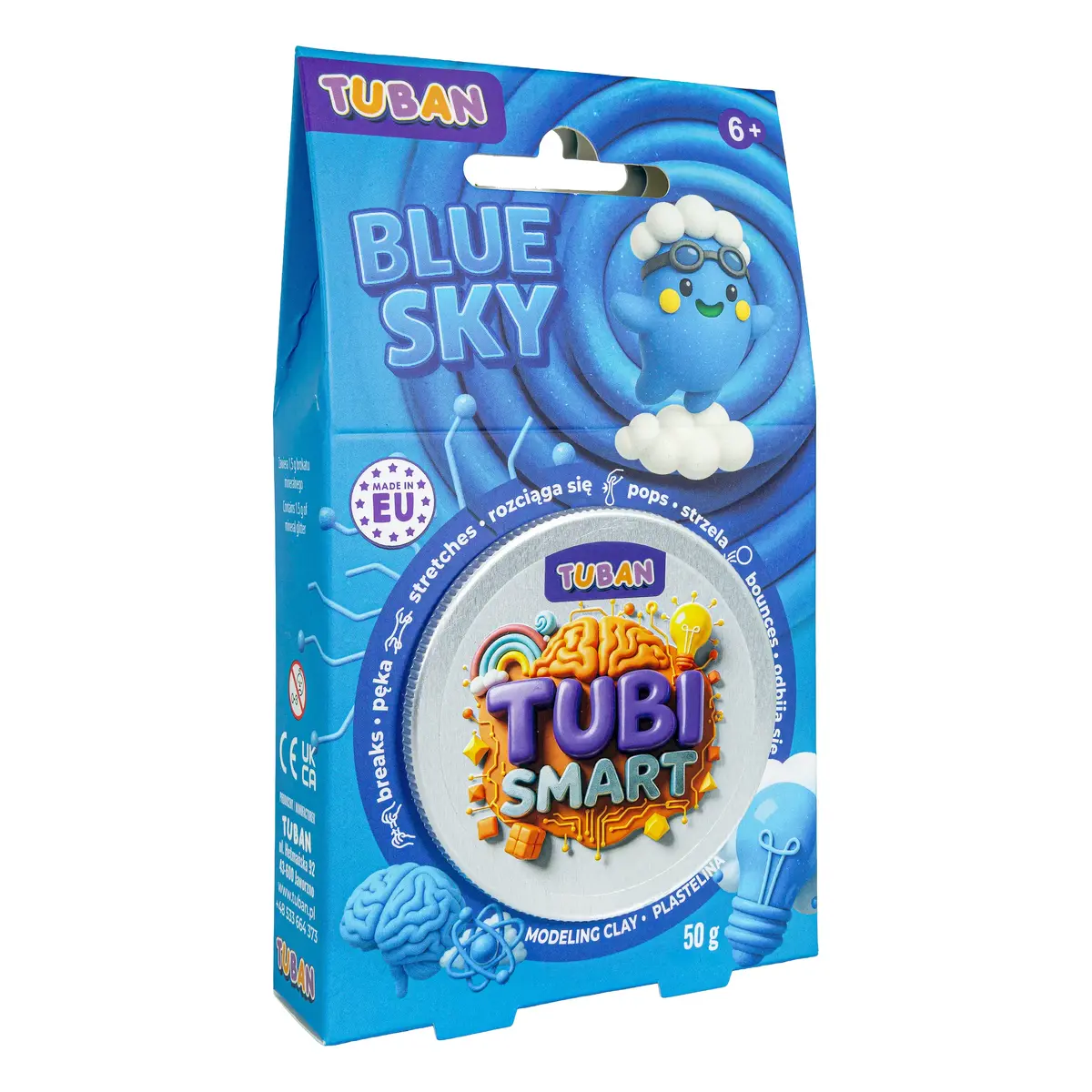 Пластилин TUBAN Tubi Smart — Blue Sky 50 г Photo 2