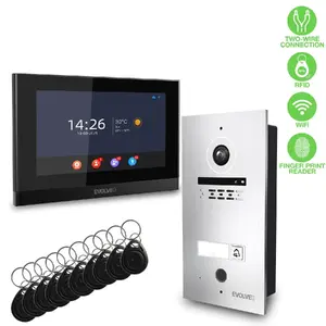 Video doorphone Evolveo EVOLVEO DoorPhone ID-1 — 2-wire intercom with RFID, fingerprint and ONVIF camera support