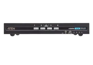 KVM switch ATEN 4‑port USB HDMI with CAC, 4K UHD 3840x2160@60Hz, metal housing