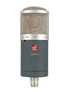 Studijas mikrofons sE Electronics GEMINI II — vadu, mini XLR (3-pin), 20–20 000 Hz, jutība 145 dB, SNR 81 dB, zelta