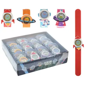 Children's Toy Wristwatch Free and Easy 4 variants — silicone strap, analog dial, space-themed