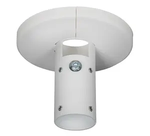 Fixed Ceiling Mount B-TECH SYSTEM V for Ø38mm Poles, white, Ø120mm, 75 kg