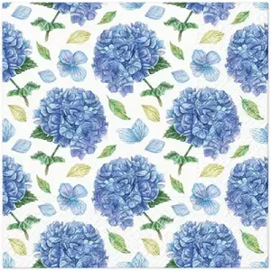 Paper napkins Paw Decor Collection RHYTHMIC HYDRANGEA 33 x 33 cm, 20 pcs