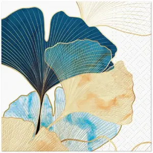 Napkins Paw Decor Collection 25×25 cm Stylish Ginko Accents — paper party napkins