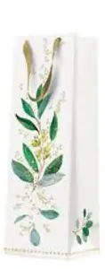 Gift Bag for Bottle Paw Decor Collection PL11AGB1023204 12x37x10 cm Golden Eucalyptus