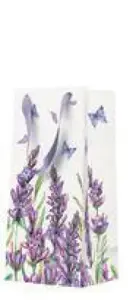 Gift Bag Paw Decor Collection Narrow 10x22x7 cm, Lavender Butterfly