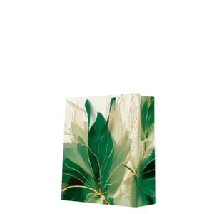 Gift Bag Paw Decor Collection Premium Medium 20x25x10 cm Modern Jungle Bloom