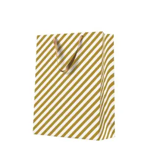 Gift Bag Paw Decor Collection BIG 30×41×12 cm Stripes Gold