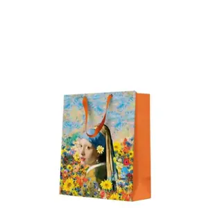 Gift Bag Paw Decor Collection Vermeer's Floral Muse Medium 20x25x10 cm