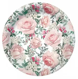 Paper Plates Paw Decor Collection Gorgeous Roses 18 cm, 8 pcs, 0.077 kg/pack