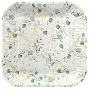 Paper Napkins Paw Decor Collection Golden Eucalyptus 23×23 cm, 8 pcs, 0.145 kg/pack