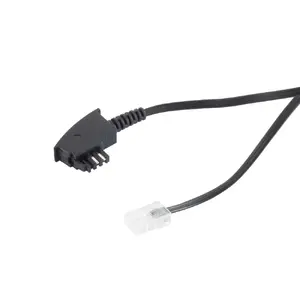 Telefona kabelis S-Impuls 70002-3 — 3 m, TAE-F uz RJ-45, melns