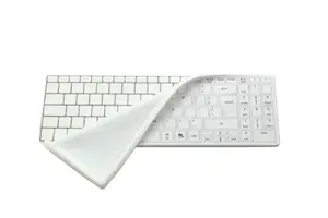 Keyboard cover ManMachine Its Cool Drape (US layout) — silicone, white, 345×115×10 mm